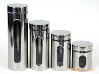 现货供应 质优价廉不锈钢储物罐，厨房收纳的首选之选